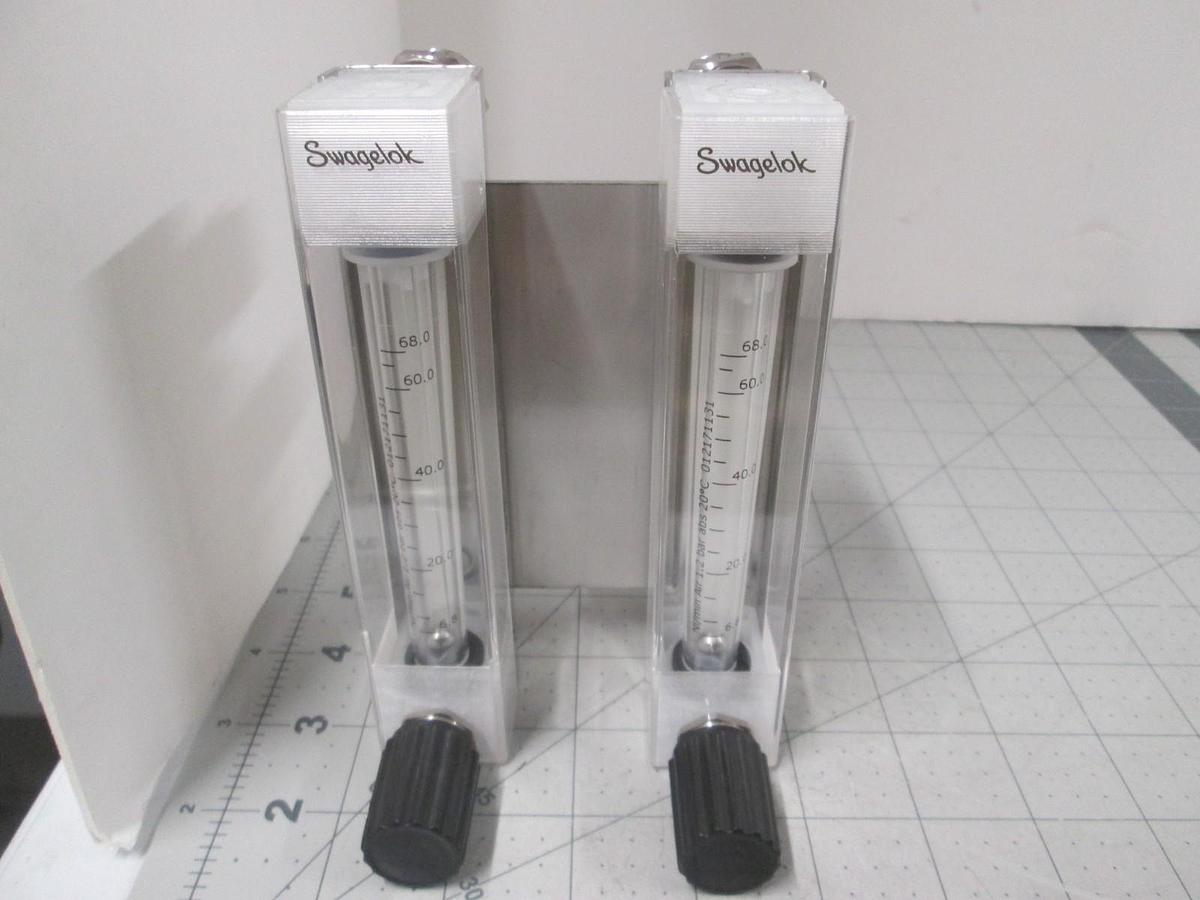 Used Swagelok, VAF-GP-14L-1-0, PS: 4 Bar, Flowmeter Assy, New, Lot of 2