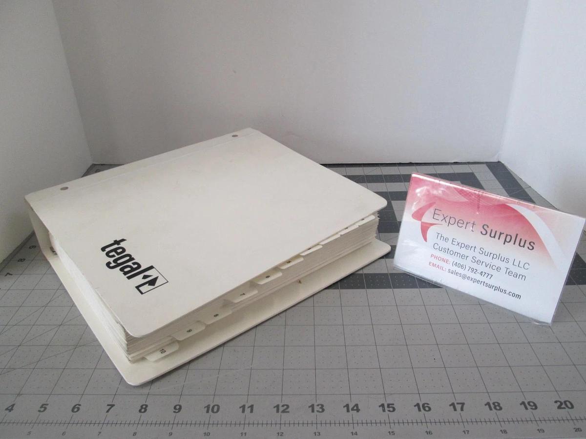 Used Tegal, 901e, Plasma Production Etcher, System Manual, Volume 1, Used