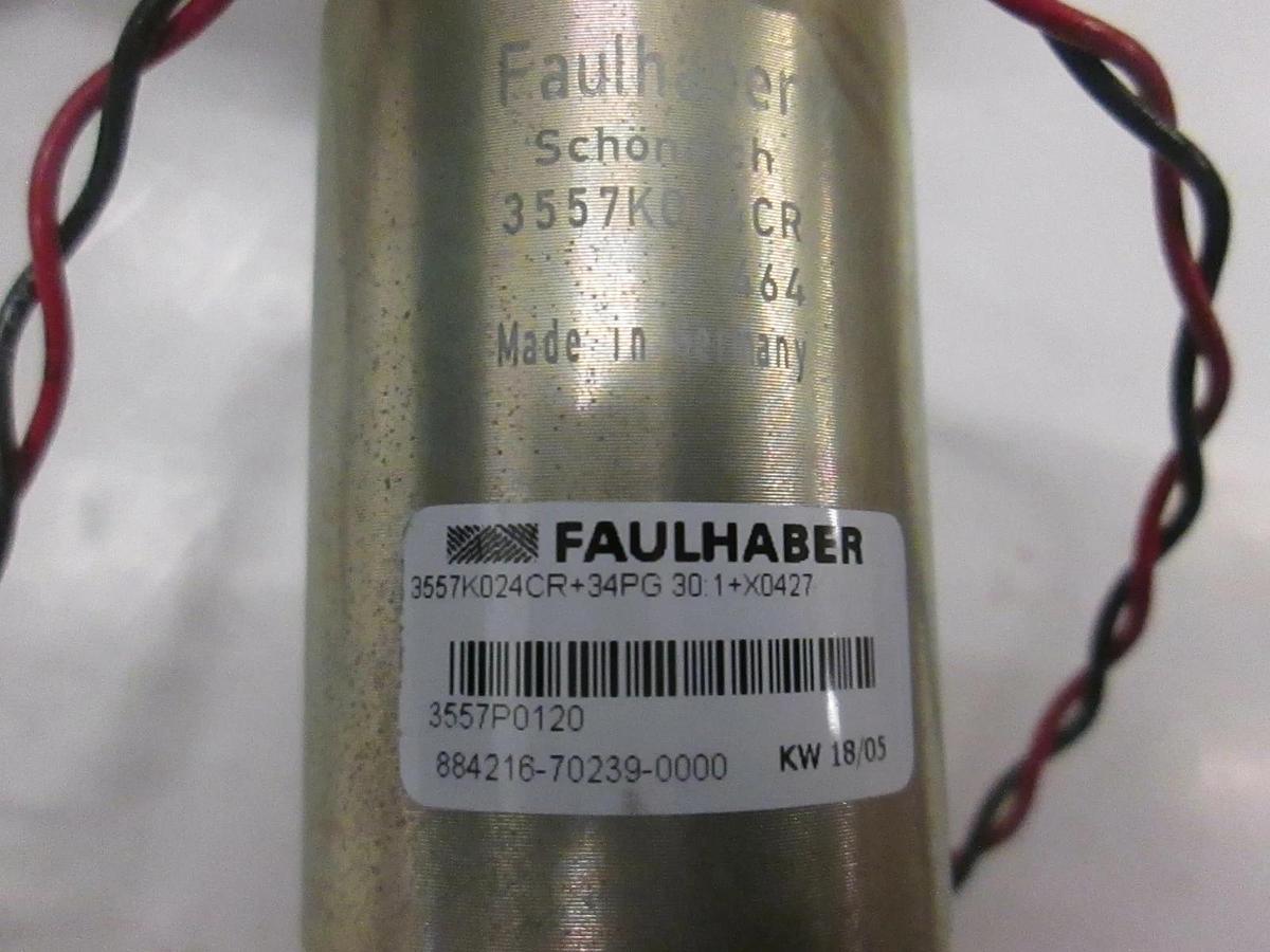 Used 3557K024CR, boatloader Faulhaber Motor with Gearcase and Brake, Used