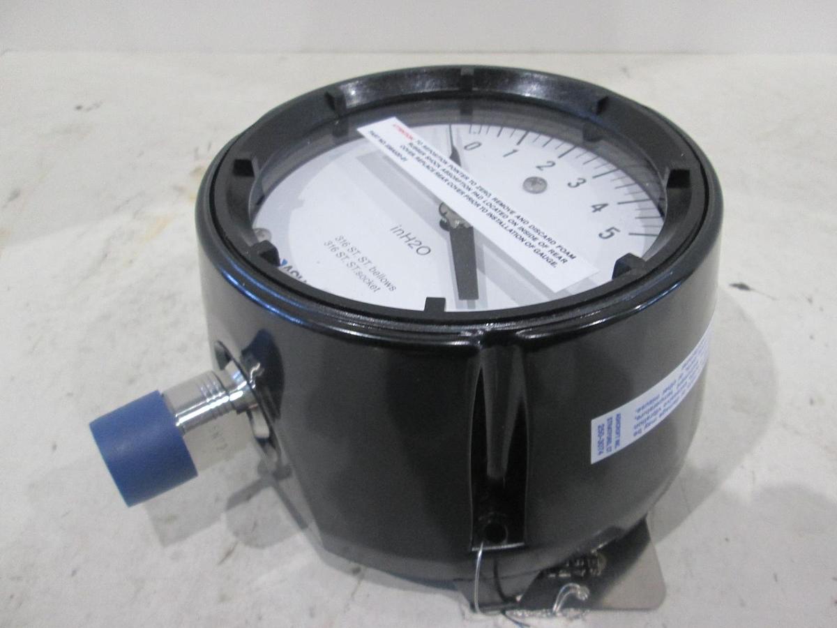 Ashcroft, Duragauge, 4-1/2", 0-5, H2O Fill, New