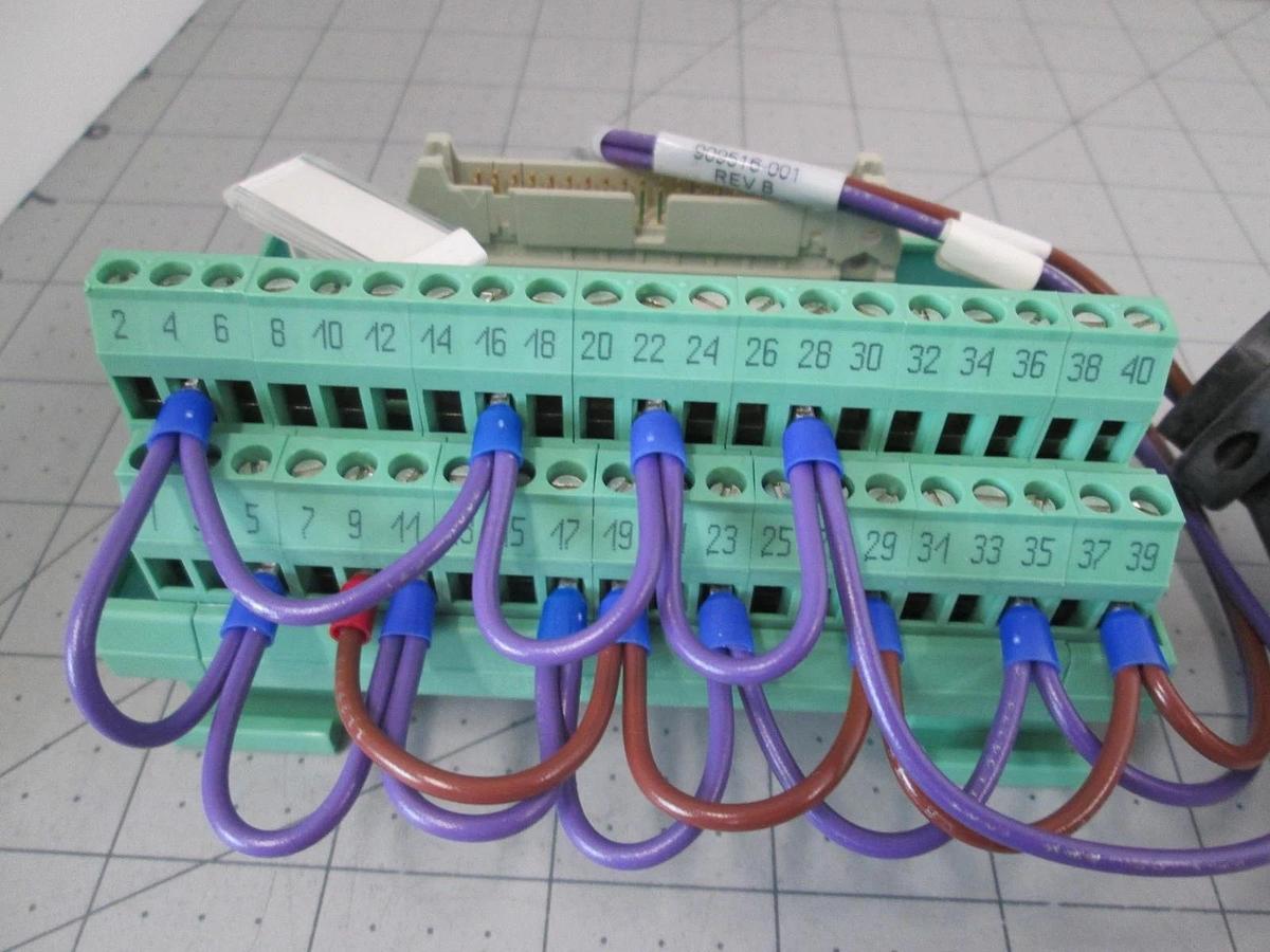 Phoenix Contact, FLKM40, Terminal Block, 40 Position w/ AMP 206837-1, New