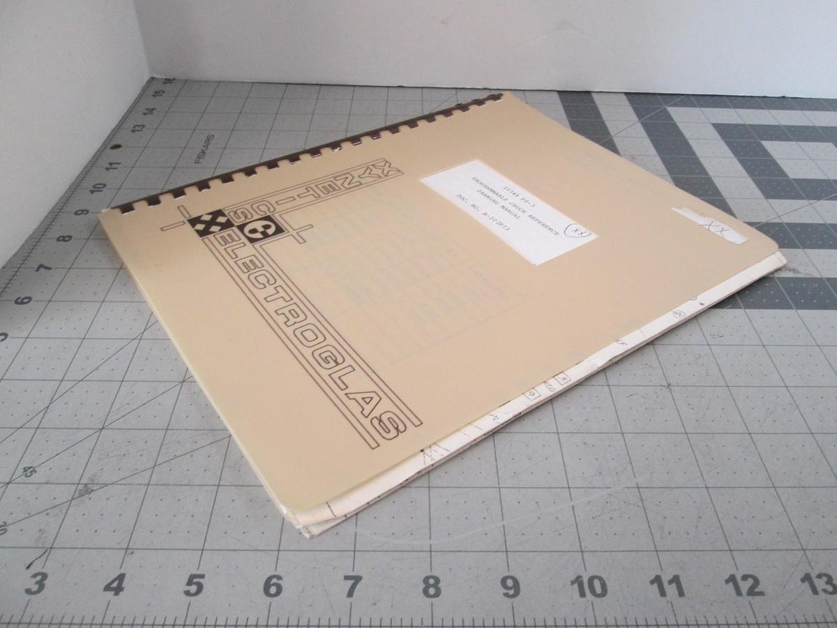 Used Electroglas, Model 1034x PZ-3, Programmable Chuck Reference DWG Manual, Used
