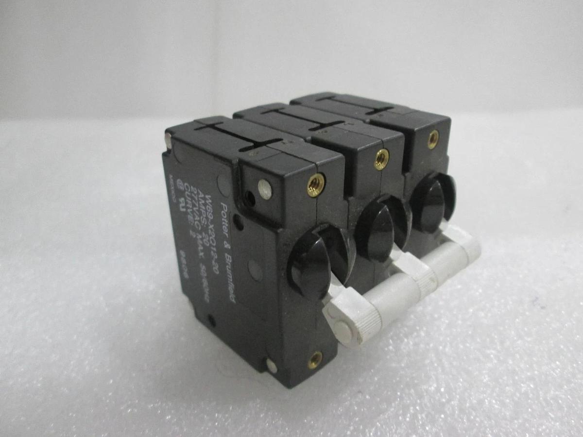 Potter & Brumfield, W69-X2Q12-20, Circuit Breaker, 3 Pole, 277VAC, New