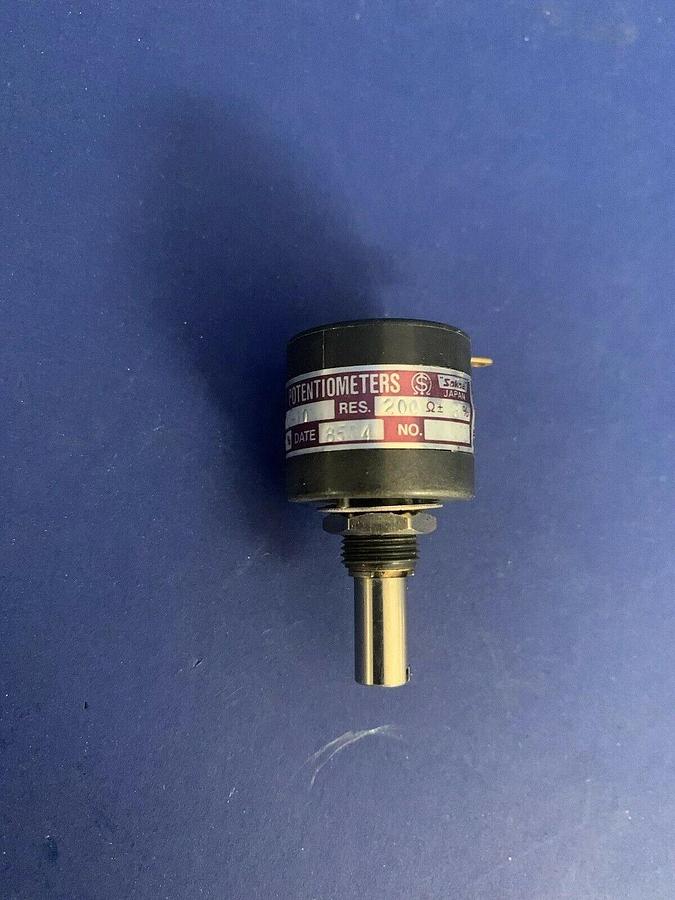 Sakae ETI, MW22-10MM Analyzer Potentiometer, 200 Ohm, 3% , Lot of 5, New