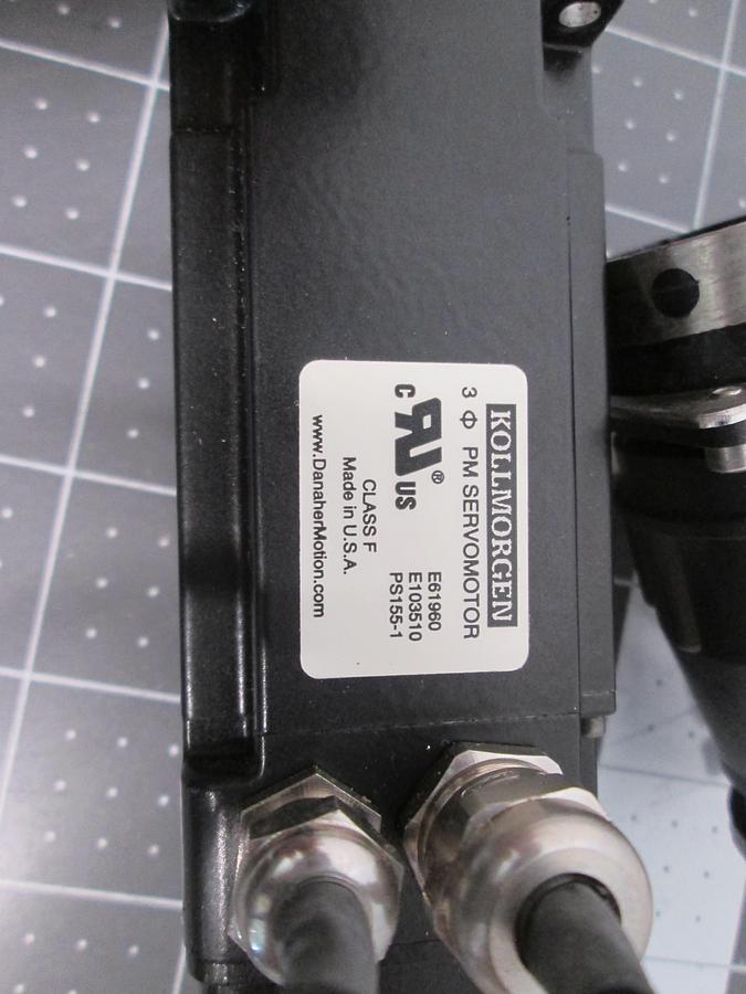 Used Kollmorgen AKM12E-BNMN1-00 3-Phase PM Servo Motor 160VDC 8000RPM 0.23kW Servomotor