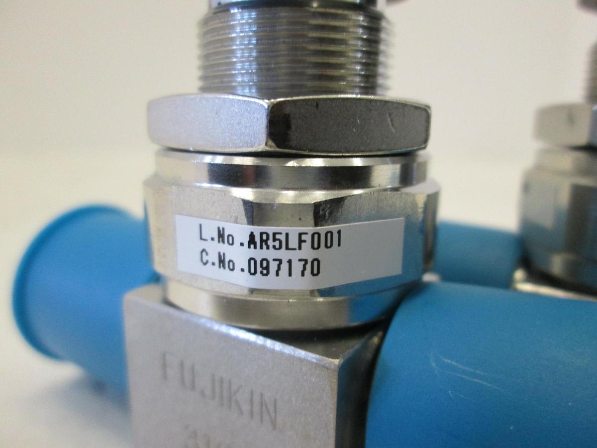 Used Fujikin, Model 097170, Diaphragm Valve, 1/4 FVCR Non Locking, Used, Lot of 2