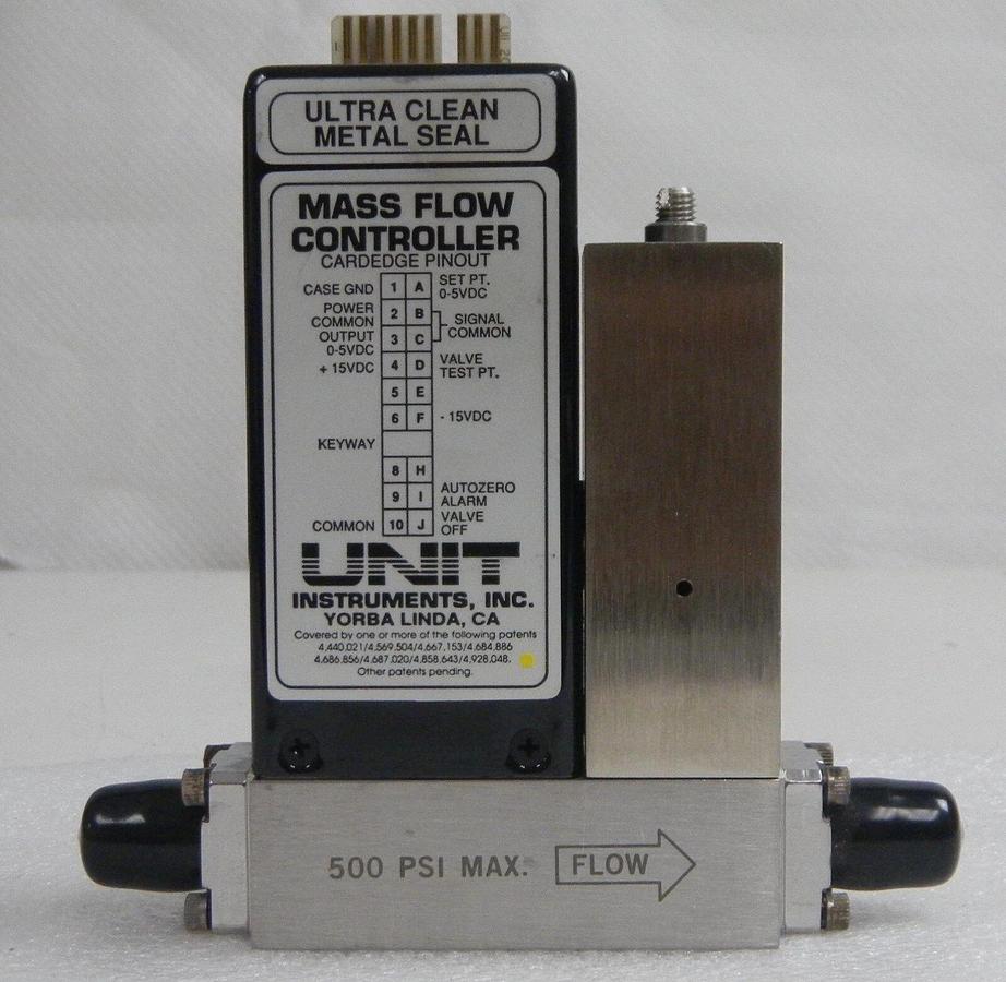 Used Unit UFC-1268A, Mass Flow Controller, Gas- N2O, Range- 10 SLM, 1/4" M I/O VCR