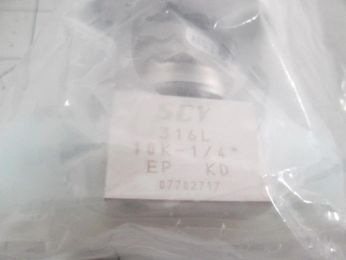 Kitz, KD4TS-VC-EP-316L, SCV Two Step Valve, PCTFE-Seat, New