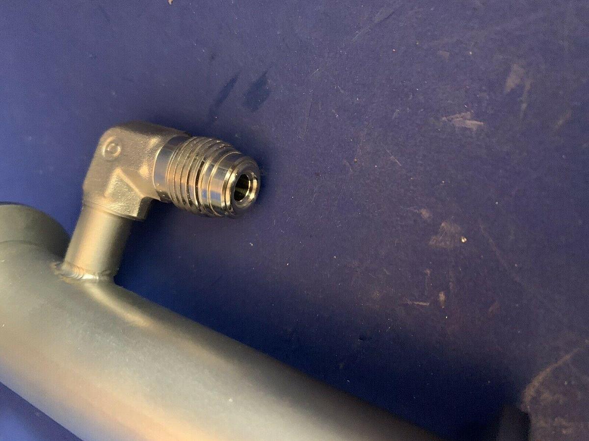 Used Vacuum Tube Nipple w/ 1/4" MVCR Port, 4" SS Pipe, NW25 Flanges, Used