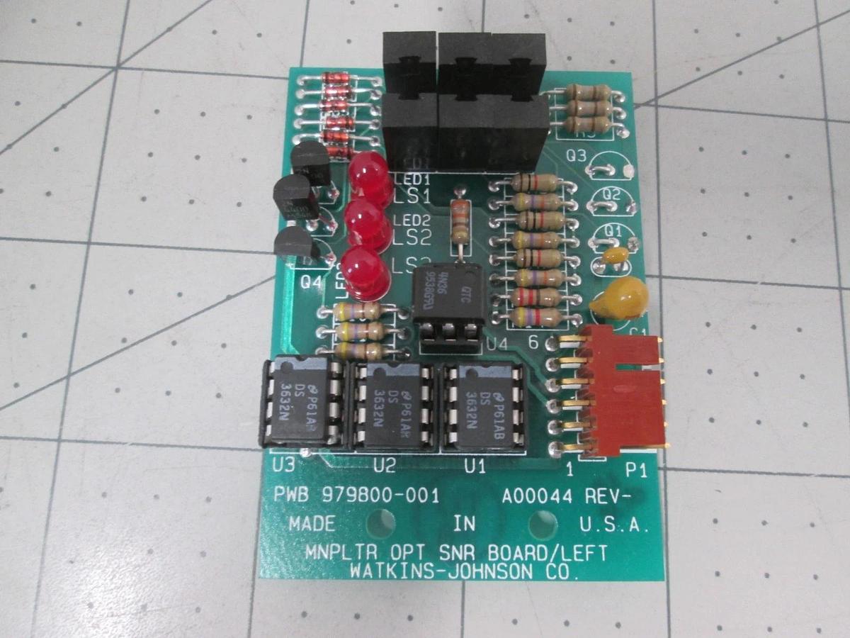 Watkins Johnson, 979800-001, Optical Sensor Board/Left, New