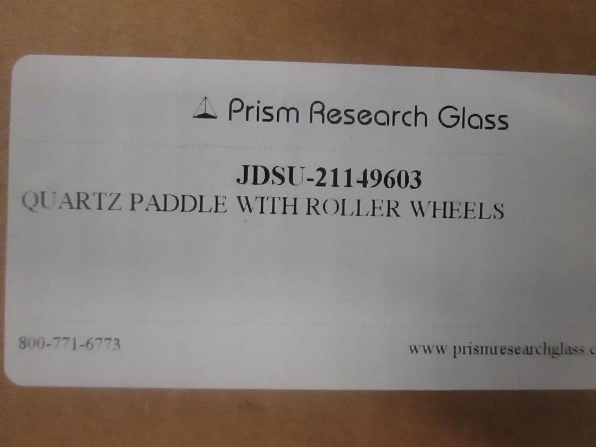 Used Prism Research Glass, Quartz Paddle w/ Roller Wheels, JDSU-21149603, NIB