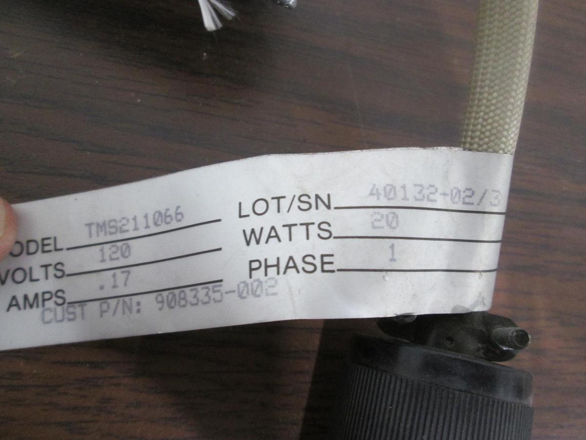 Used BriskHeat, TMS211066, Insulator Jacket, 120V, .17A, 20W, Single Phase, Used