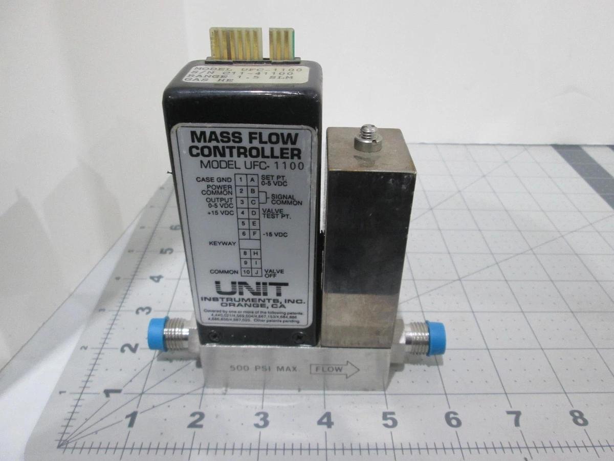 Used Unit, UFC-1100, Mass Flow Controller, He, 1.5 SLM, Used