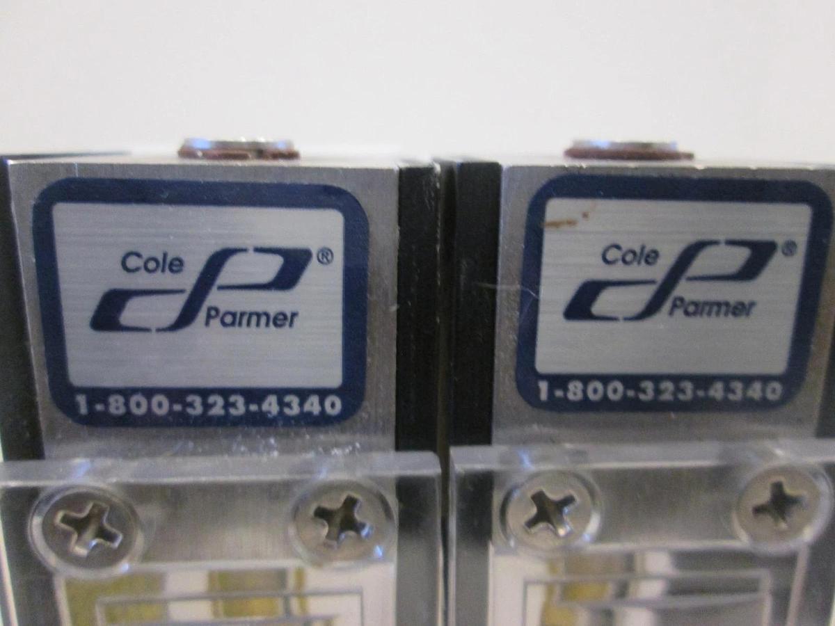 Used Cole Parmer, PMR1-010934, Flowmeter, 5-100, Used, Lot of 2