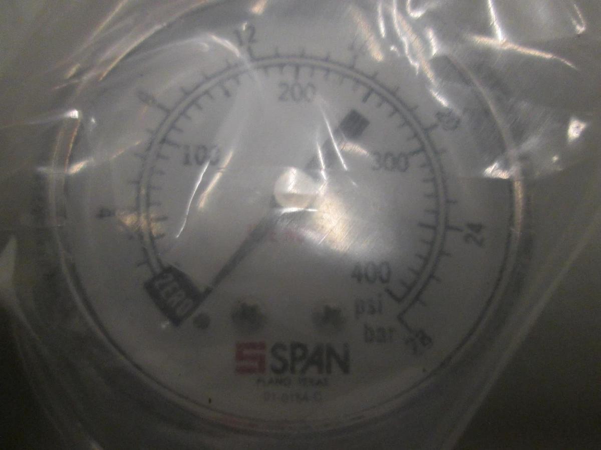 Used Span Instruments Cleanroom Gauge S122-400, 2", Male Face Seal, Stem Mount