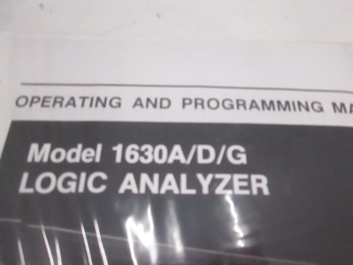 Used HP 1630A/D/G Logic Analyzer Operating and Programming Manual, Used