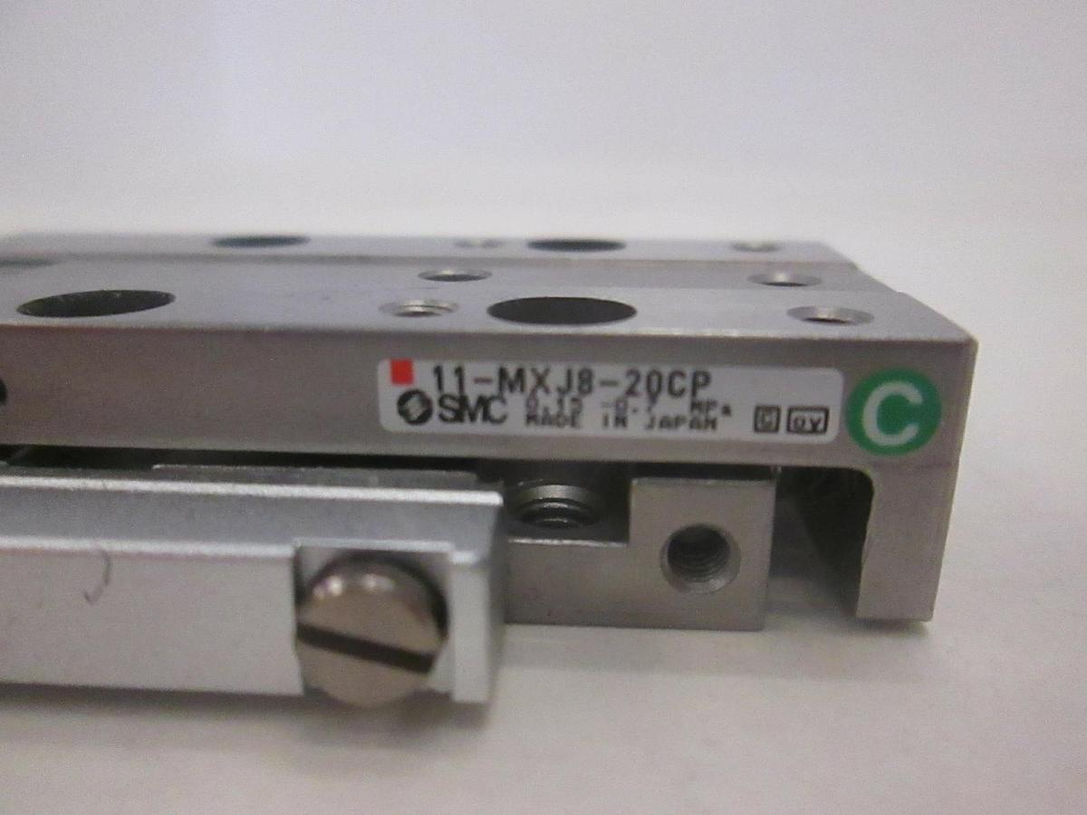 Used SMC, 11-MXJ8-20CP, Air Cylinder Linear Slide Actuator, Used