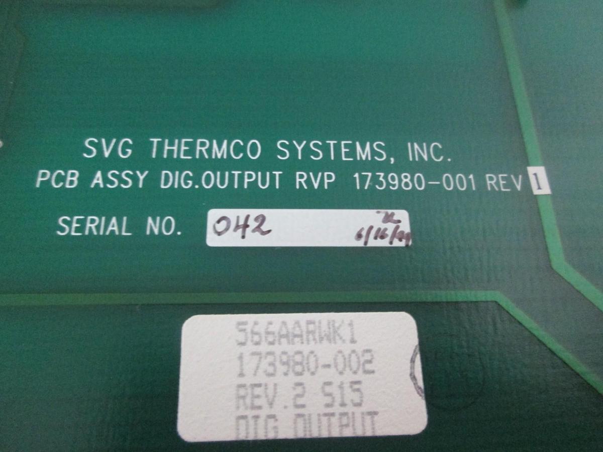 Used SVG, SPT Micro, 173980-002, Digital Out RVP, PCB Assy, New