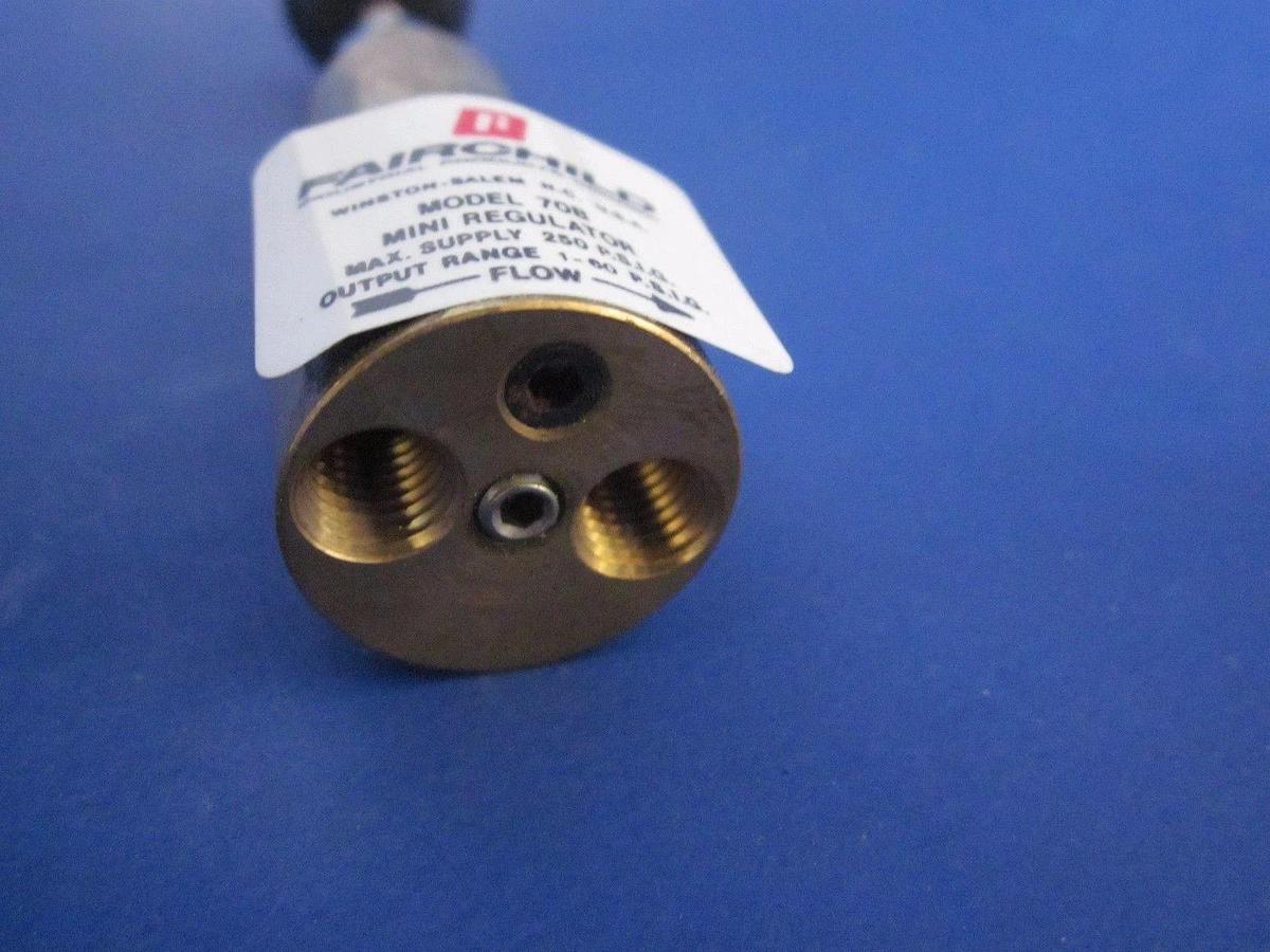 Fairchild 70B Subminiature Pressure Regulator, 1-60 psig, Lot of 2