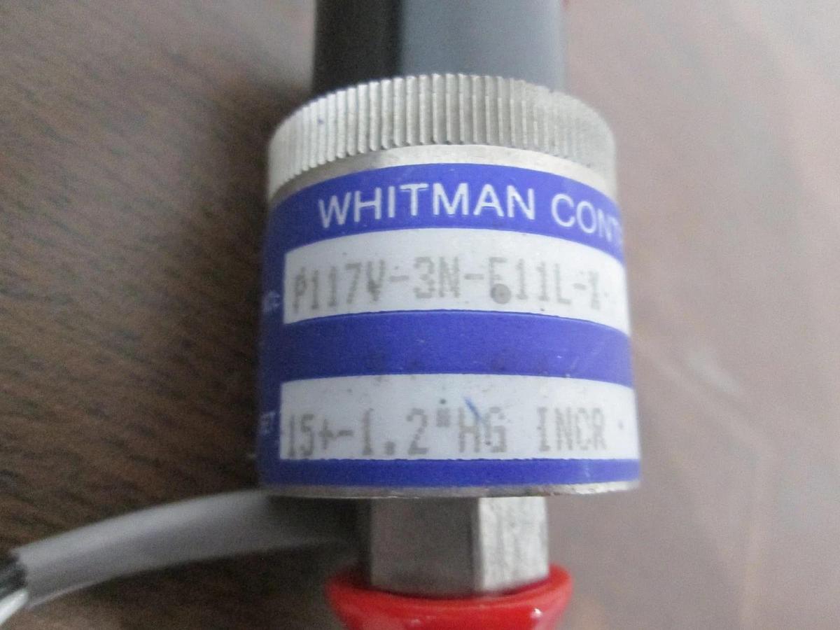 Used Whitman Controls, P117V-3N-E11L-1, Vacuum Switch, Used
