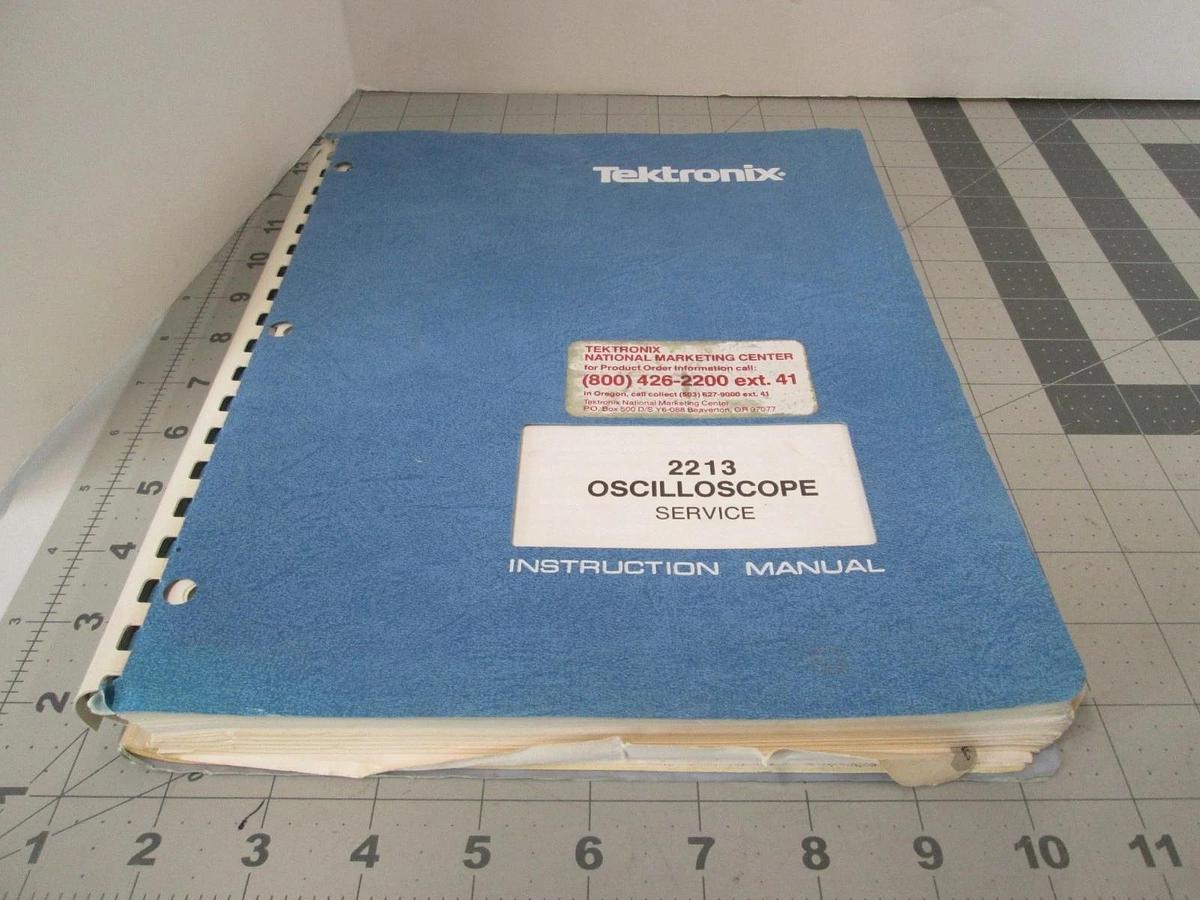 Used Tektronix, 2213, Oscilloscope Service, Instruction Manual, Used