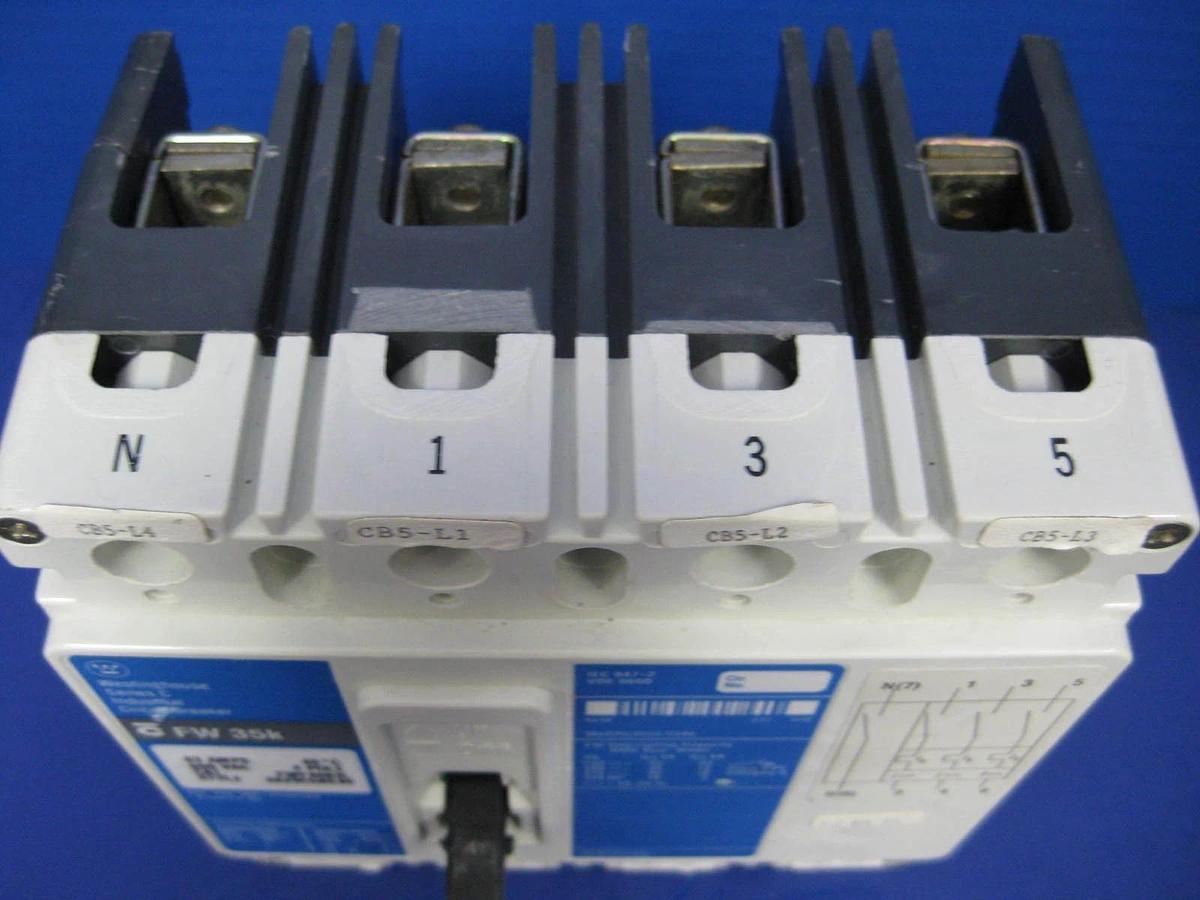 Used Westinghouse Series C FWF4063L Circuit Breaker, 690V 63A, 4 Pole, Used