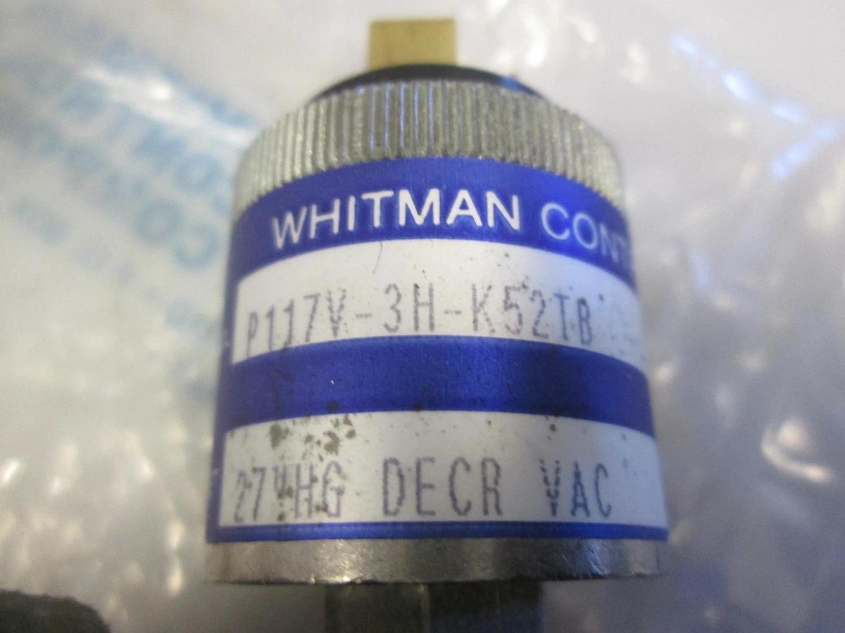 Used Whitman Controls, P117V-3H-K52TB, Vacuum Switch, Used