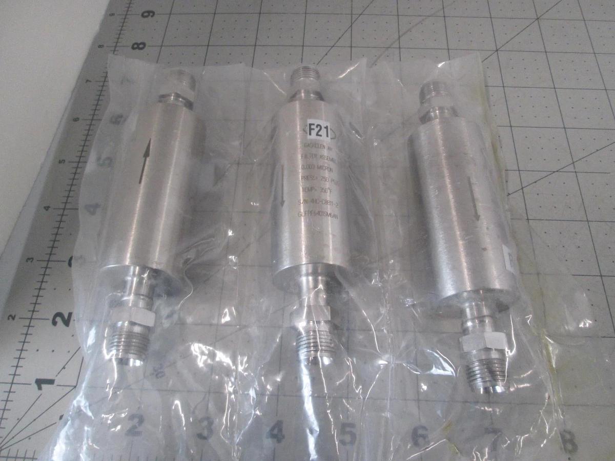 Gaskleen, GLFPF6401SM6AN, 0.003 Micron, Filter Assy, New, Lot of 3