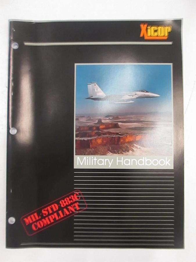 Used Xicor Military Handbook Stock No. 100-052, Used