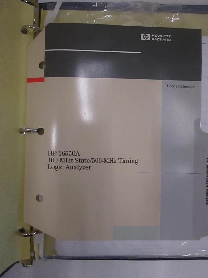 Used HP 16550A 100-MHz State/500MHz Timing Logic Analyzer, Used