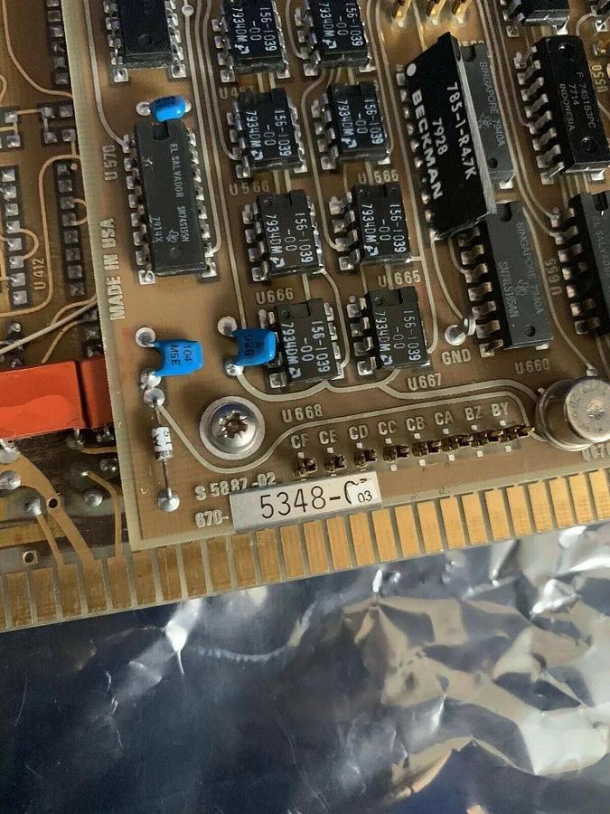 Used Tektronix 672-0687-05 Pin Electronics Card w/ 670-5348-03 Sample and Hold PCB