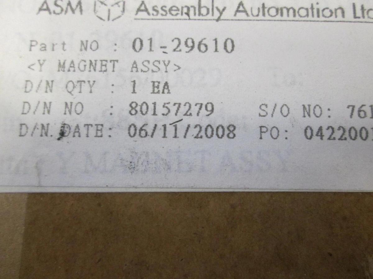 Used ASM, 01-29610, Y Magnet Assy, Used