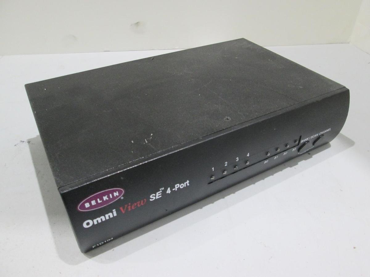 Used Belkin, F1D104, Omni View, SE 4-Port, Used