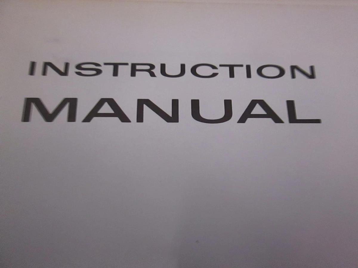 Used Tectronix Type 321 Oscilloscope Instruction Manual, Used