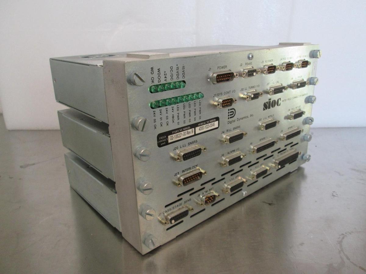 Used Digital Dynamics, SIOC, WTS1 Field Connector Module, 02-106221-00, Used