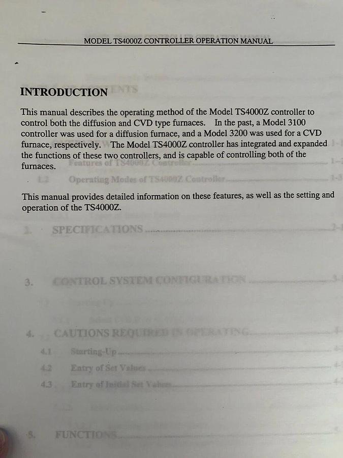 Used Tokyo Electron ALPHA-8S-E Vertical LP-CVD Reference Manual Vol 1 and Vol 2