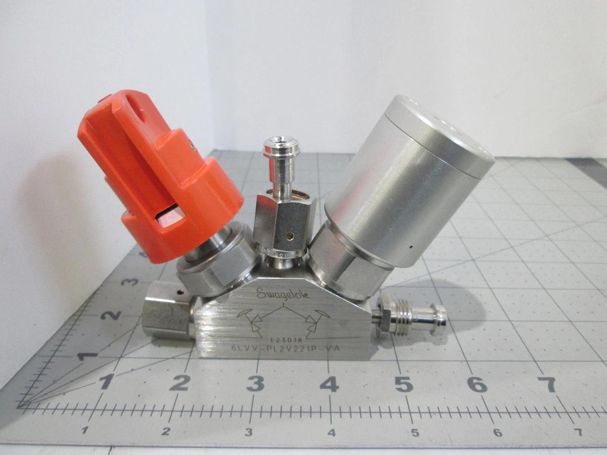 Used Swagelok, 6LVV-PL2V221P-VA, High Flow Diaphragm Valve, Used