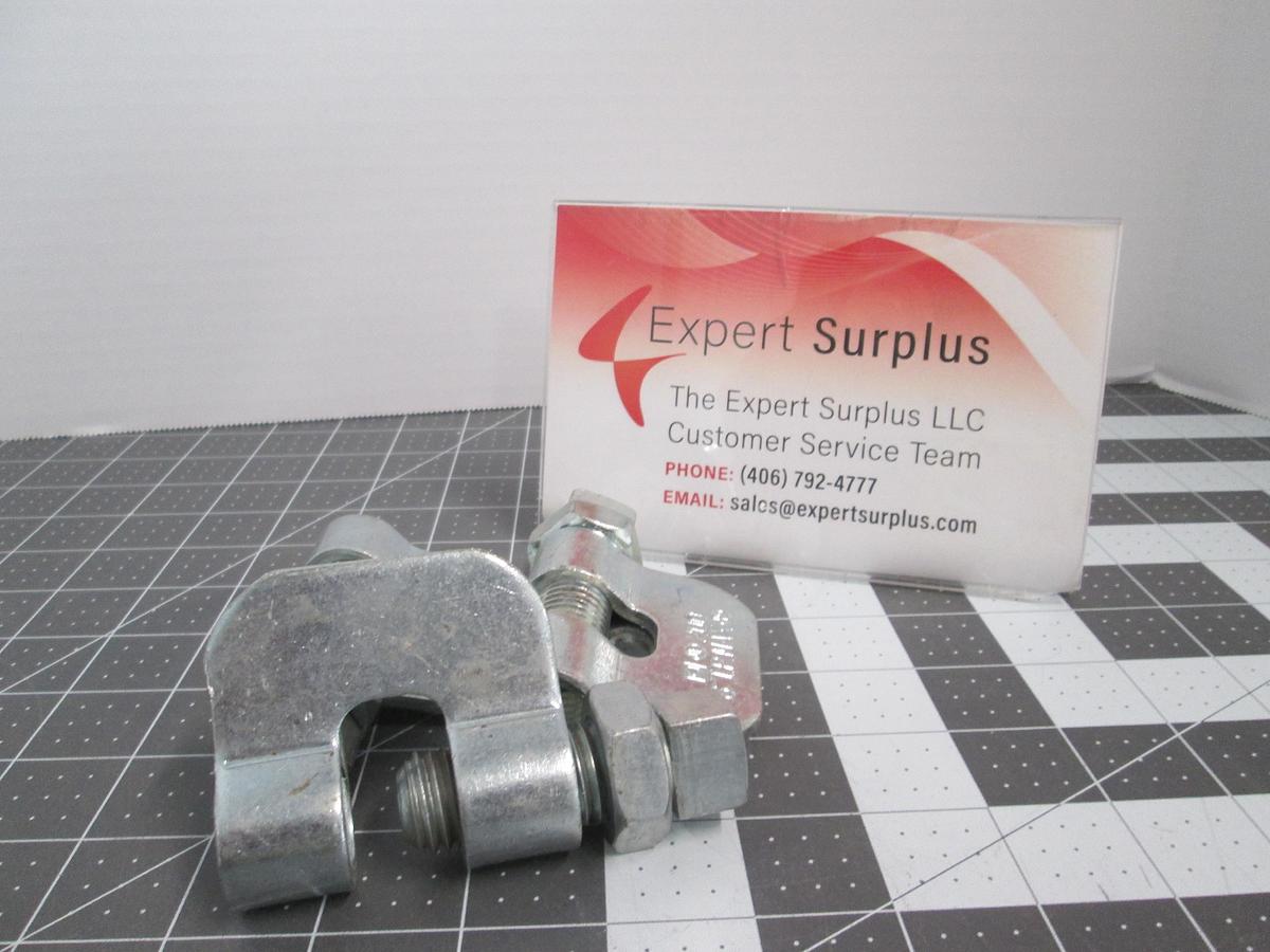 Used Lot of 3 Globe Steel 200 Series 6" IP Max Heavy Duty 3/4" Rod Structural Beam Clamp