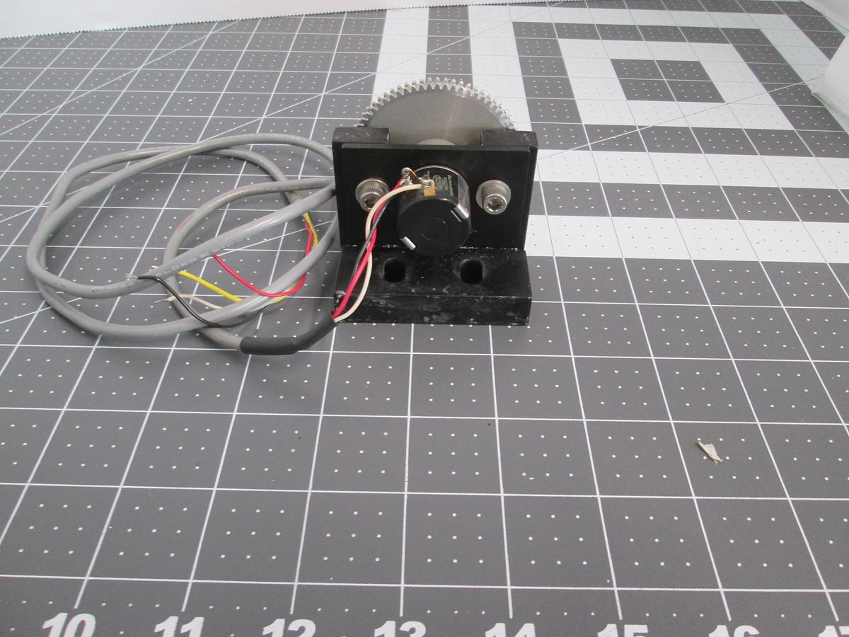Used Spectrol Precision Potentiometer, MOD 534, 10-turn Wirewound Gear Assembly