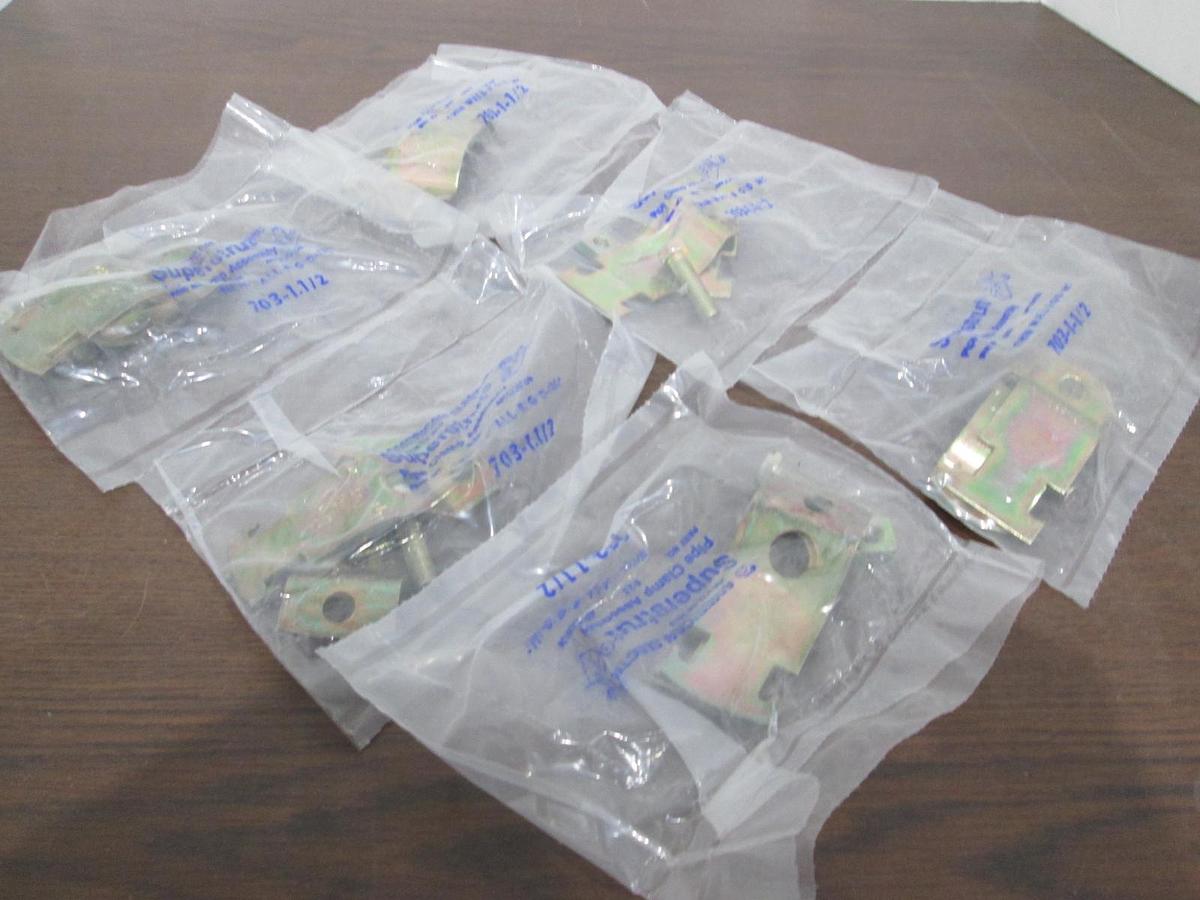 Superstrut, 703-1-1/2, Thin Wall Pipe Clamp Assy, New, Lot of 6