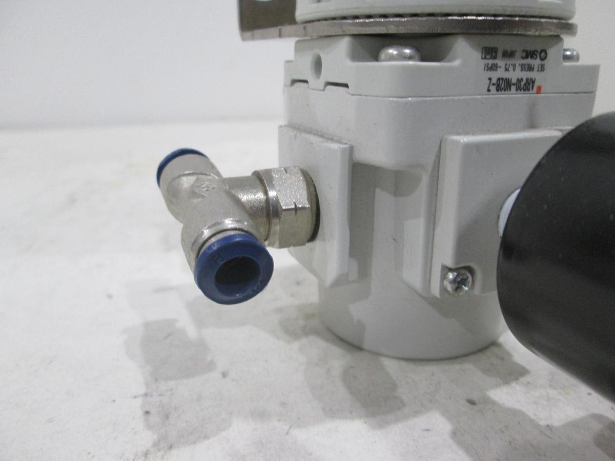 Used SMC, ARP30-N02B-Z, Regulator Assy w/ 0-.2MPa Gauge and Bracket, Used