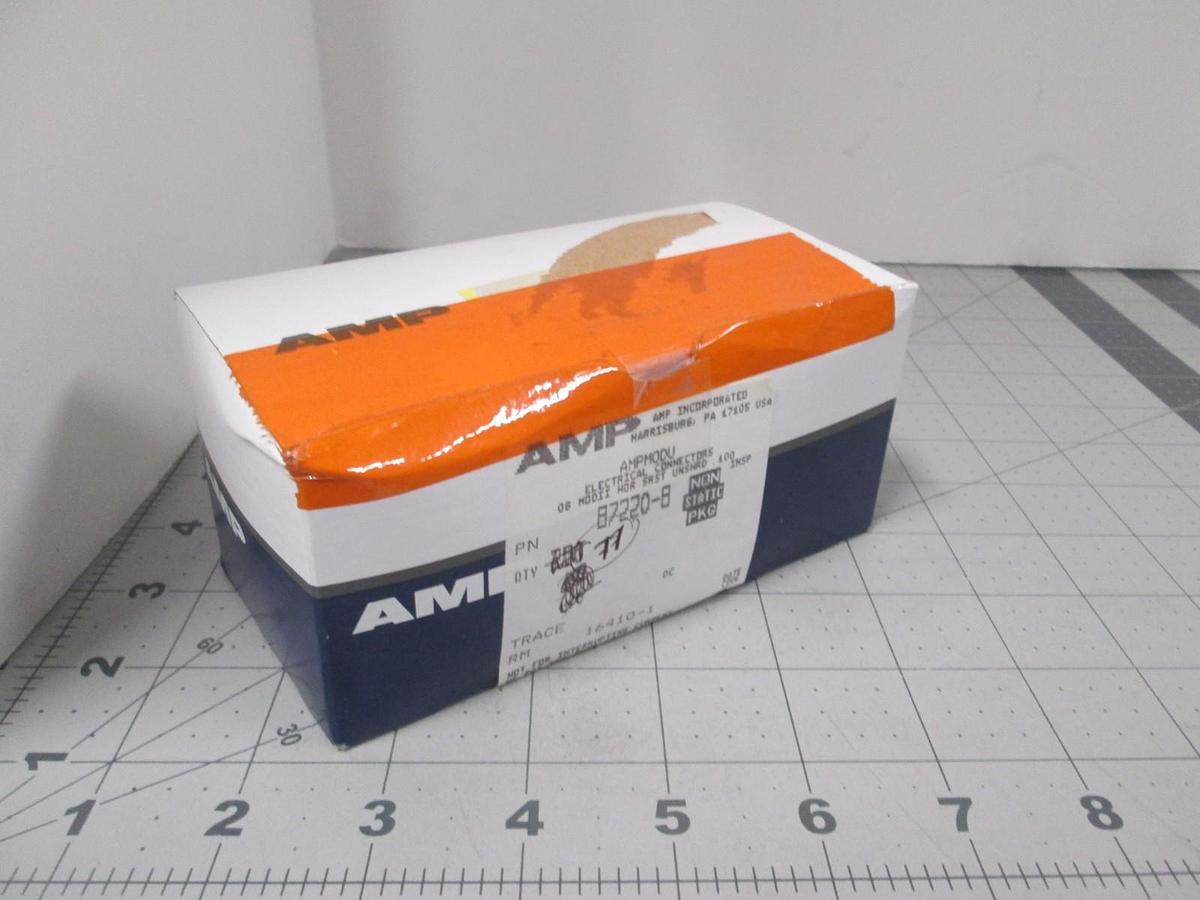 AMP, 87220-8, Connector Header, 8 POS, Single Row, Gold Contacts, New, Lot of 77