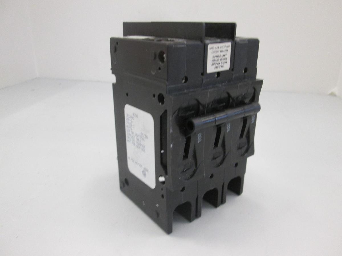 Used Airpax, LR26229-209-3, Circuit Breaker, 3 Pole, 100A, Used
