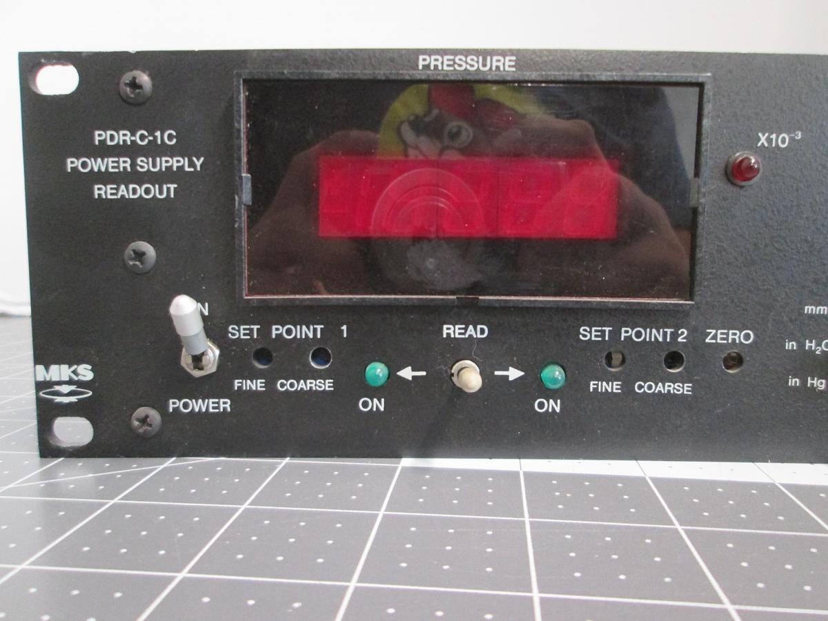 Used MKS, PDR-C-1C, Digital Pressure Readout POWER supply Baratron Controller