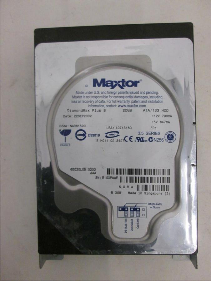 Used Maxtor, DiamondMax, E-H011-02-3427, Used
