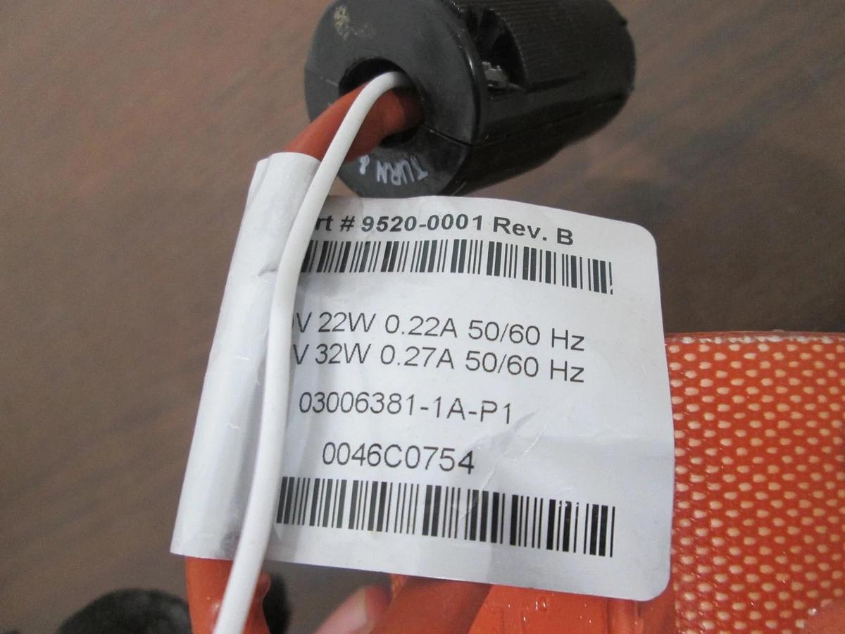 Used MKS, HPS Division, 9520-0001, Heater Jacket, 100V, 22W, .22A, 50/60Hz, Used