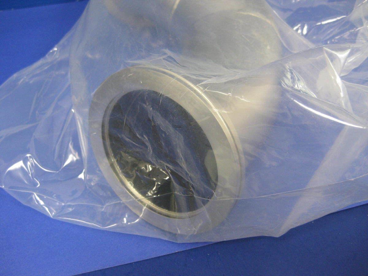 Stainless Steel Double Elbow Vacuum Pipe 45°/45°, ISO-100
