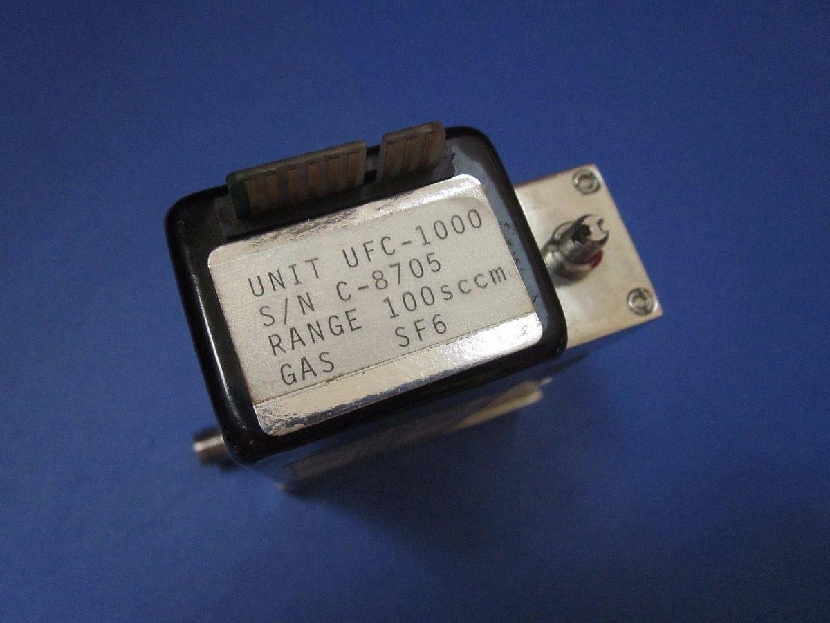 Used Unit UFC-1000, MFC, Mass Flow Controller, SF6, 100 SCCM, 1/4" Swagelok, Used