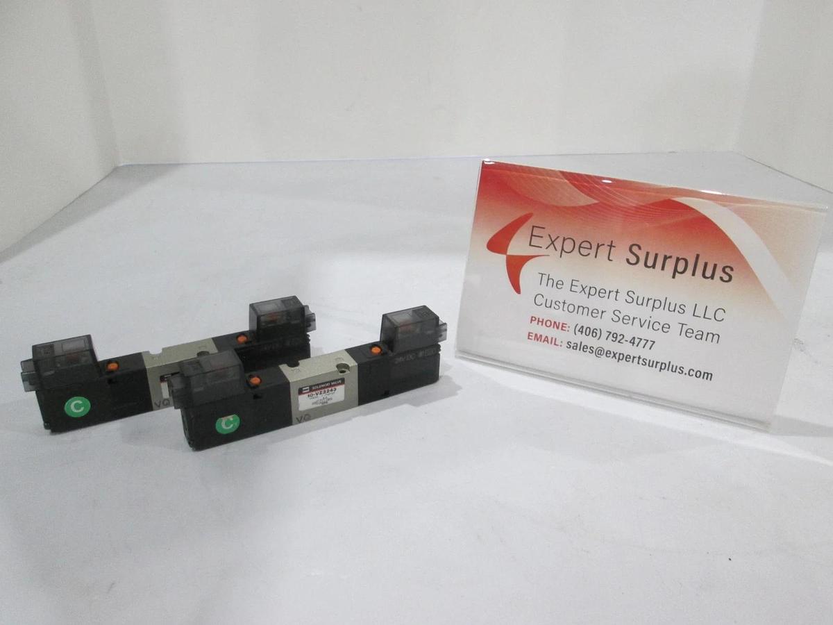 Used SMC, 10-VZ3243, Solenoid Valve, Used, Lot of 2