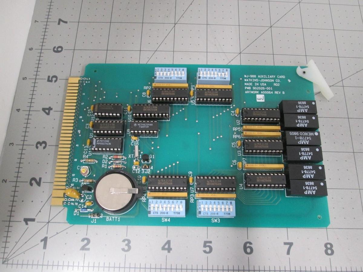 Used Watkins Johnson, 902027-001, WJ-998 Auxiliary PCB Assy, New